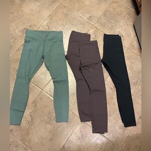Pact Organic Cotton On The Go-To Leggings- 4 pairs (1)Green (2)Brown (1)Black